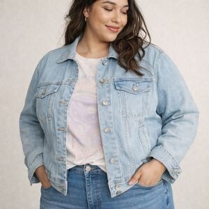 Elizabeth and James Organic Cotton Denim Jacket – XXL